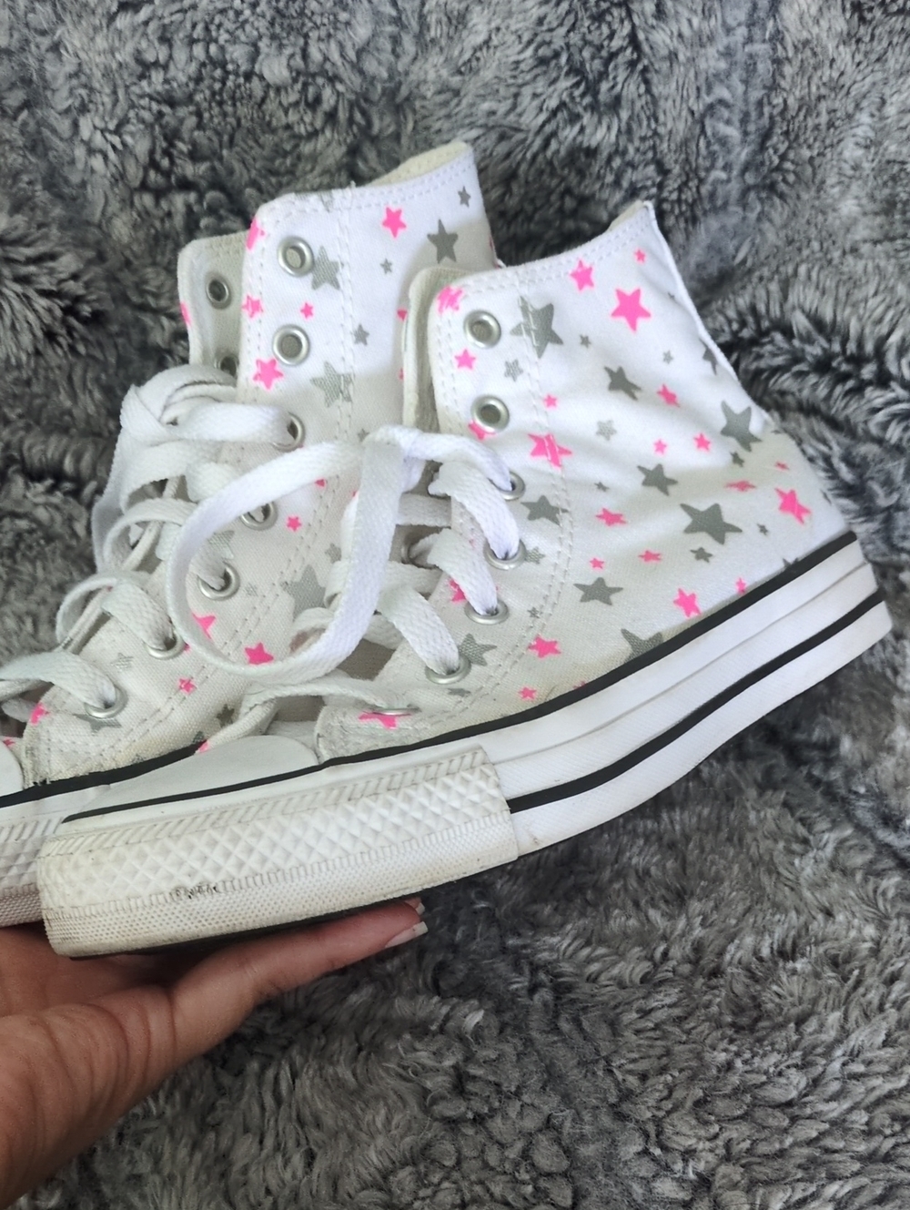 Converse Chuck Taylor All Star Sparkle High Top Shoe Big Kids 4 - Picture 7 of 8